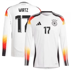 Florian Wirtz #17 Tyskland Fodboldtrøjer EM 2024 Hjemmebanetrøje Mænd Lange Ærmer